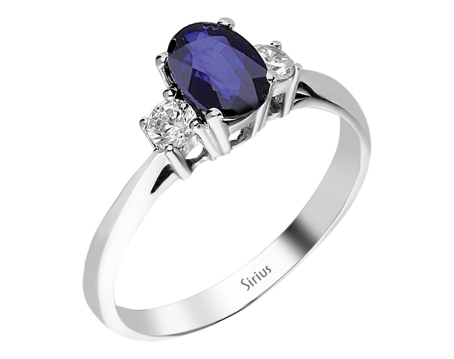 Eleganter Blauer Solitärring, Einzigartiger Saphir Verlobungsring, Diamant Vorschlag Ring, 14K Gold Frauen Handgemachter Schmuck, Geschenk Für Sie von SiriusDiamond