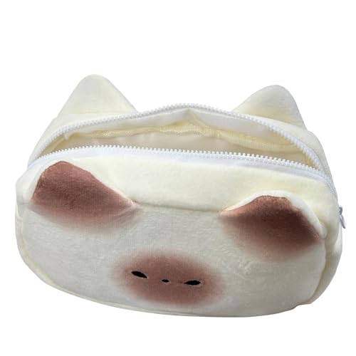 Federmäppchen mit Katzenmotiv, niedliches Federmäppchen, großes Fassungsvermögen, Federmäppchen für Haftnotizen und zum Aufbewahren von Radiergummis, weiß, Refer to Description, Unisex Federmäppchen mit Katzenmotiv, niedliches Federmäppchen, großes Fassungsvermögen, Federmäppchen für Haftnotizen und zum Aufbewahren von Radiergummis, weiß, Refer to Description, Unisex von Sirseon