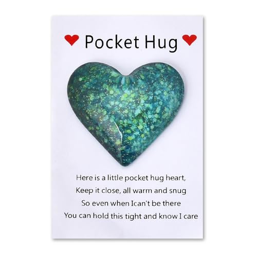 Pocket Hug Token Geschenke für Damen und Herren, Geburtstagsgeschenk für Tochter, Schwester, Geschenkideen, Langstrecken-Geschenk für beste Freundin für Mädchen, grün von Sisadodo