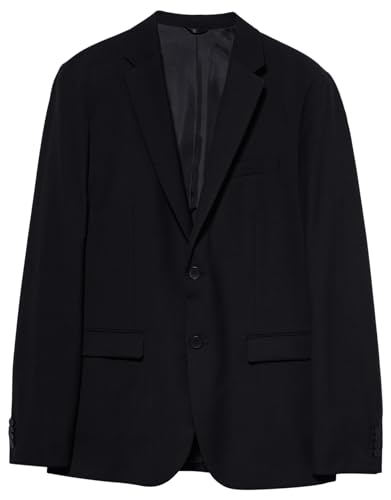 Sisley Men's 2KI352Y89 Jacket, Black 100, 38 von SISLEY