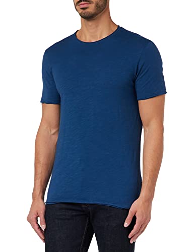 Sisley Men's 3YR7S101K T-Shirt, Blue 37T, L von SISLEY