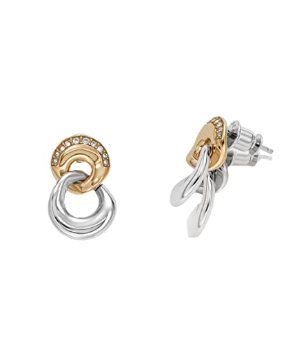 Skagen Ohrringe Für Frauen Kariana, Länge: 17.8mm, Breite: 12mm Gold, Silber Edelstahl-Ohrringe, SKJ1609998 von Skagen