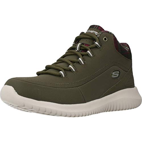 Skechers Ultra Flex Just Chill Damen Stiefel Air Cooled 12918 Olive, Schuhgröße:37 EU von Skechers