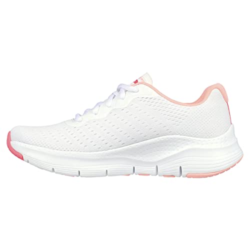 Skechers Damen Arch FIT Infinity COOL Sneaker, White Mesh Pink Trim, 37 EU von Skechers