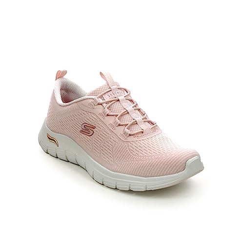 Skechers Damen Arch Fit Vista Sneaker, Netzbesatz in Pink, 39 EU von Skechers