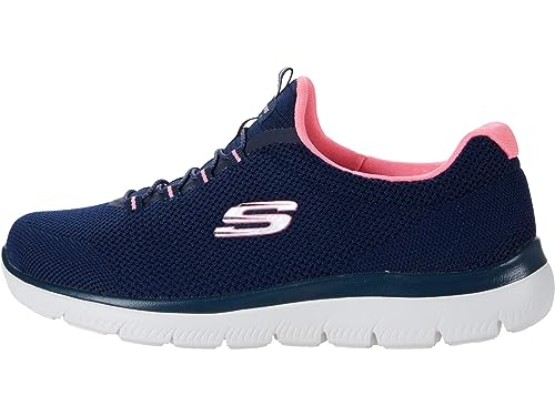 Skechers Damen Athleisure Sneaker, Blau (Marineblau/Hot Pink), 38 EU von Skechers