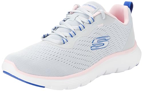 Skechers Damen Flex Appeal 5.0, Grau Mesh Blau Rosa Trim, 39 EU von Skechers