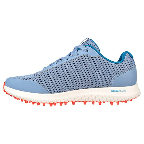 Skechers Damen Go Golf Max Arch Fit Spikeless Golfschuh Sneaker, Blau/Mehrfarbig, 37 EU von Skechers