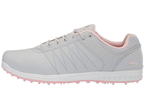 Skechers Damen Go Pivot Spikeless Golf Shoe Golfschuh, Hellgrau/Rosa, 37.5 EU von Skechers