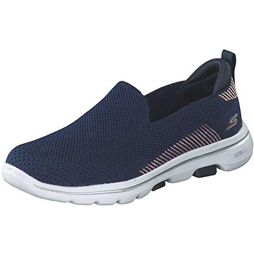 Skechers Damen Go Walk 5 - Prized Turnschuh, Navy, 38.5 EU von Skechers