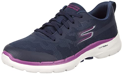 Skechers Damen GO Walk 6-Valeska Sneaker, Navy, 38.5 EU von Skechers