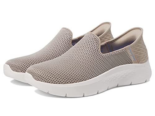 Skechers Damen Women's Hands Free Slip-ins Go Walk Flex-Relish Sneaker, Taupe/Blau, 37 EU Weit von Skechers