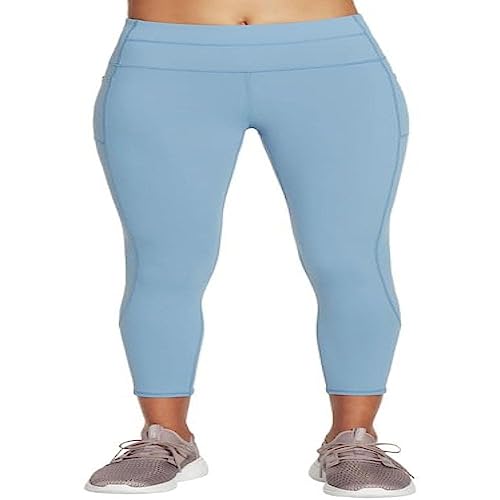 Skechers Damen Gowalk Leggings, Blue Gray, 2X-Groß von Skechers