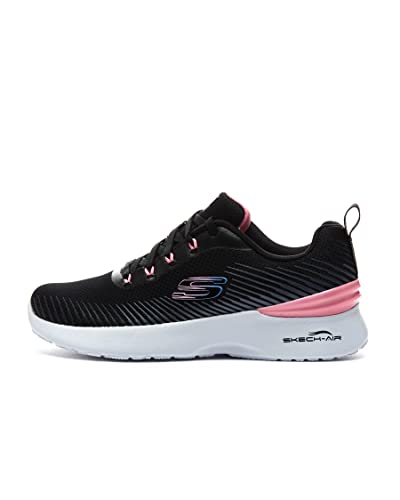 Skechers Damen Skech-AIR Dynamight Luminosity Sneaker, Black Mesh Pink Trim, 37.5 EU von Skechers