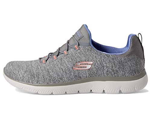 Skechers Damen Summits-Quick Getaway Sneaker, Grau/Blau Gybl, 43 EU von Skechers