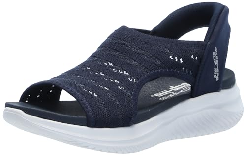 Skechers Damen Ultra Flex 3.0-Sun Warmth Hands Free Slip-ins Sandale, Marineblau, 36 EU von Skechers