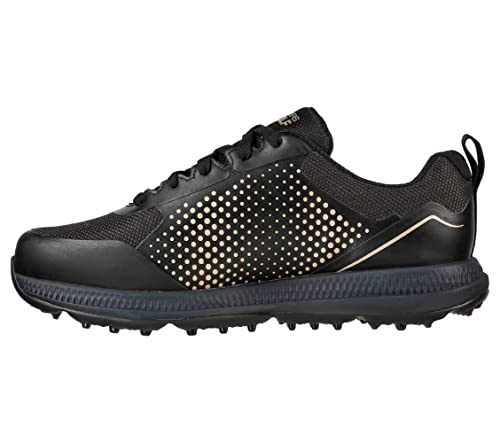 Skechers Go Golf Elite 5 Arch Fit Wasserdichter Golfschuh für Damen Sneaker, Schwarz/Rotgold Sport, 39 EU von Skechers