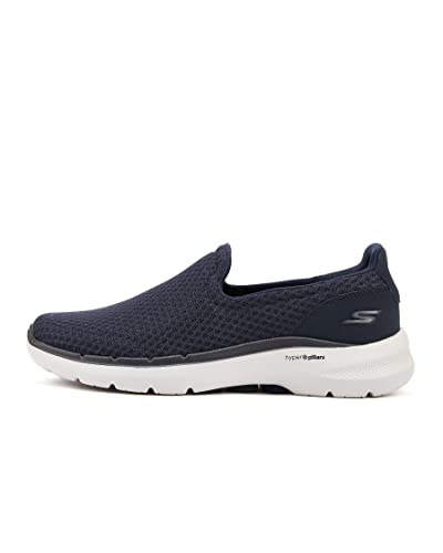 Skechers Damen Go Walk 6 Motley Sneaker, Navy Textile/Synthetic, 47 EU von Skechers