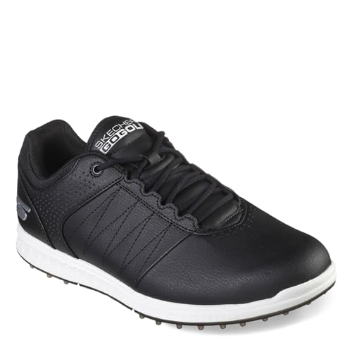 Skechers Herren Pivot Spikeless Golfschuh, schwarz, 43 EU Weit von Skechers