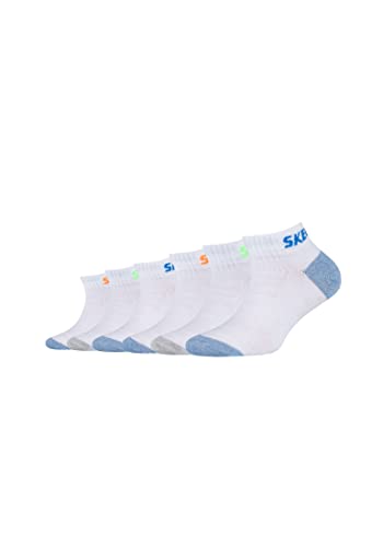 Skechers Kinder Sneakersocken Mesh Ventilation 6er Pack 27/30 white von Skechers