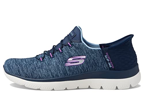 Skechers Damen Summits Dazzling Haze Sneaker, Marineblau, 40 EU Weit von Skechers