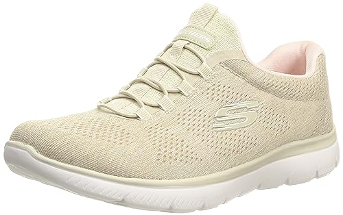 Skechers Summits Sneaker für Damen, Taupe/Pink=tppk, 37.5 EU Weit von Skechers