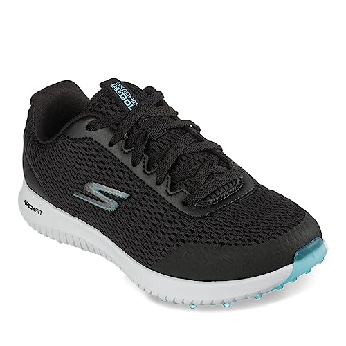 Skechers Damen Go Golf Max Sneaker, schwarz/weiß, 39.5 EU von Skechers