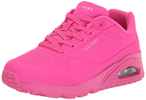 Skechers Damen UNO-Nachtschattierungen Sneaker, Knallpink (Hot Pink), 39.5 EU Weit von Skechers