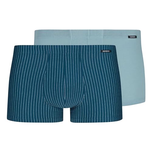 SKINY Herren Cotton Advantage 086975 Retroshorts, lapisblue Stripes Selection, XXL (2er Pack) von Skiny