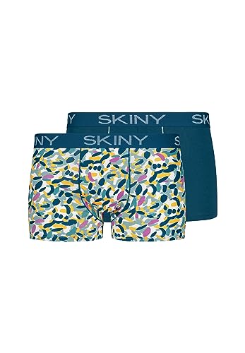 SKINY Herren Cotton Multipack 086487 Retroshorts, Ivory Spots Selection, L (2er Pack) von Skiny