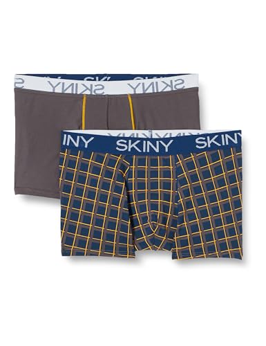 SKINY Herren Cotton Multipack 086487 Retroshorts, Peacock Check Selection, XL (2er Pack) von Skiny