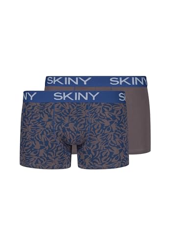 SKINY Herren Cotton Multipack 086487 Retroshorts, Peacock Flowers Selection, XXL (2er Pack) von Skiny