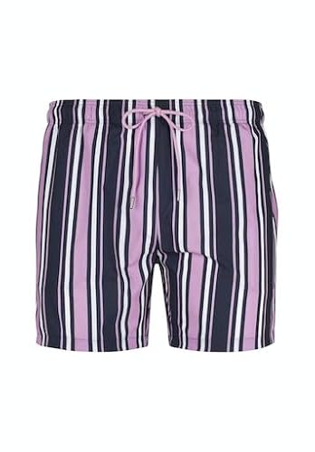 SKINY Herren Swimwear 080883 Badehose, purpleblue Stripes, S von Skiny