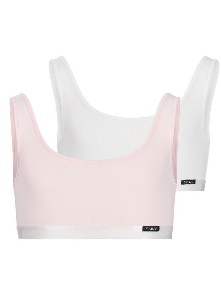 Skiny Bustier Mädchen Bustier 2er Pack Cotton Elastic (Packung, 2-tlg) Unterbrustband von Skiny