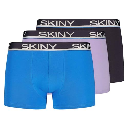 SKINY Herren Cotton Multipack 086840 Boxershorts, sonicblue Selection, M (3er Pack) von Skiny