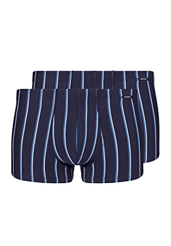 SKINY Herren Pant 2er Pack Cotton Advantage 086893 Retroshorts, crownblue Stripes, L von Skiny