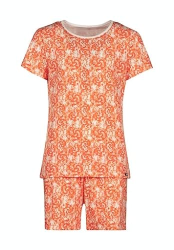 SKINY Mädchen Night Pyjama 030068 Pyjamaset, orange Batik, 152 von Skiny