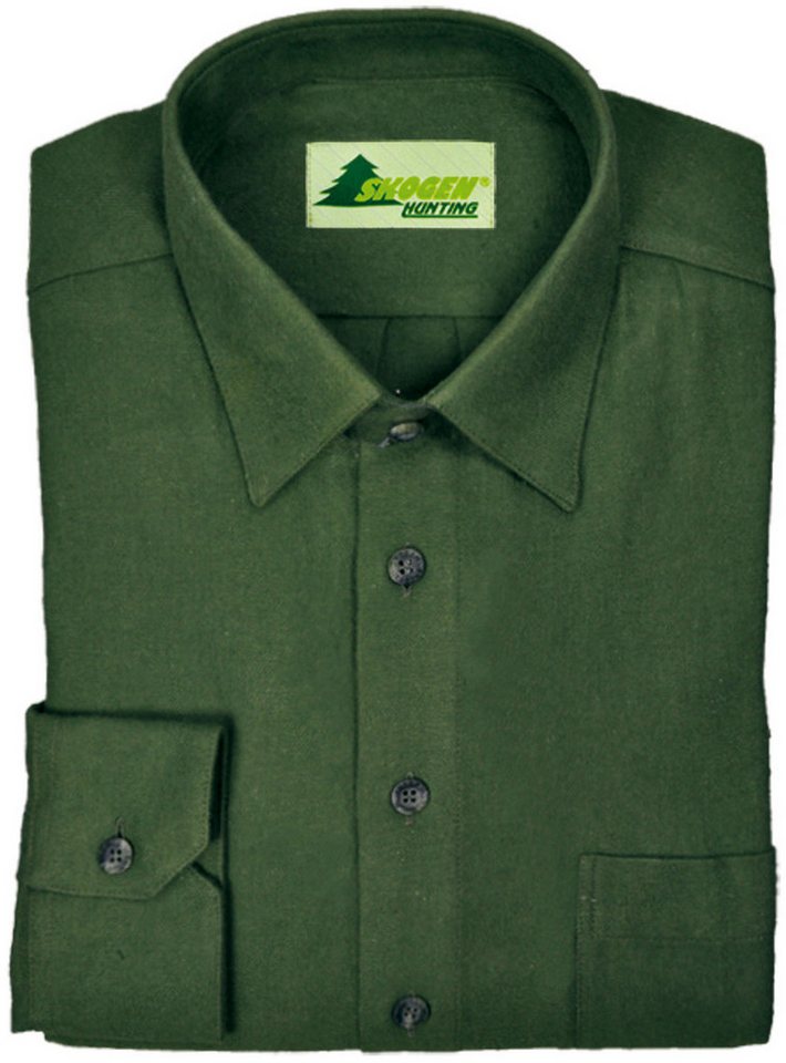 Skogen Outdoorhemd Forstliches Flanellhemd aus 100 % Baumwolle Jagdhemd Herren von Oefele von Skogen