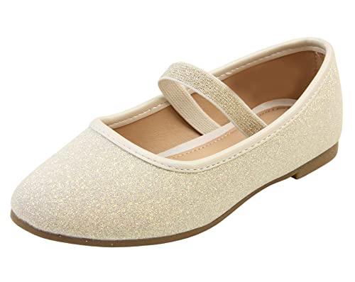 Skyrocket Mädchen Kinder Glitter Kitty Hochzeit Ballet Ballerina Schuhe Elfenbein Größe 27 von Skyrocket