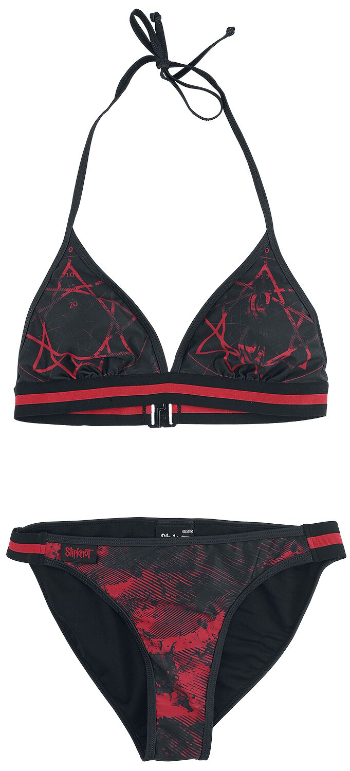 Slipknot Bikini-Set - EMP Signature Collection - L bis XXL - für Damen - Größe XXL - schwarz/rot  - EMP exklusives Merchandise! von Slipknot