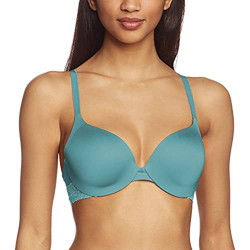 Sloggi Damen Bügel BH Wow Lace WHP, Gr. 75D Provincial Blue (7311/MX) von Sloggi