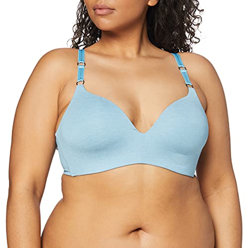 Sloggi Damen S Serenity P Bügelloser BH, Blickdicht, Blau (Blue Lake 00Hy), 70D von Sloggi