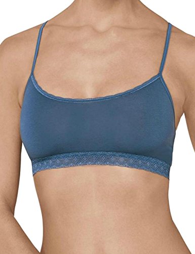 Sloggi Damen Unterhemd Evernew Lace Top, Blau 8S, L von Sloggi