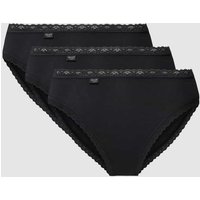 Sloggi Slip mit Muschelsaum in Black, Größe 38 von Sloggi