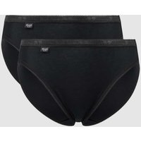 Sloggi Slip mit Stretch-Anteil im 2er-Pack Modell 'Tai' in Black, Größe 38 von Sloggi