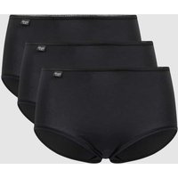 Sloggi Slip mit Stretch-Anteil im 3er-Pack Modell 'Midi' in Black, Größe 42 von Sloggi