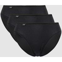 Sloggi Slip mit Stretch-Anteil im 3er-Pack Modell 'Tai' in Black, Größe 38 von Sloggi