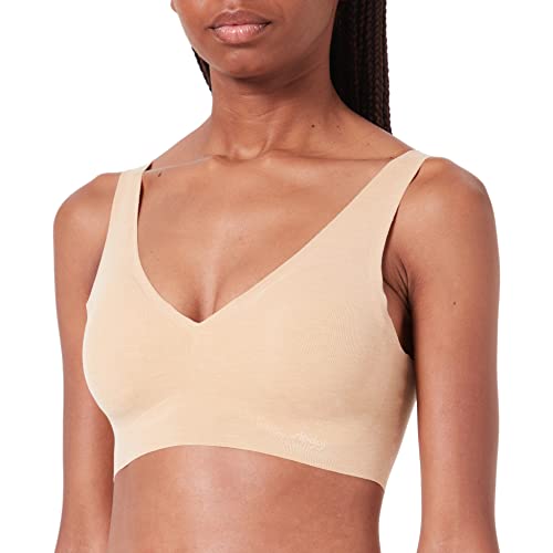 sloggi Damen ZERO Feel Natural Top Bustier, Cognac, S von Sloggi