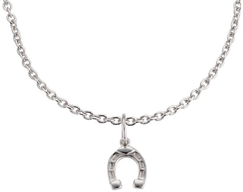 small foot 4251 Modeschmuck Kette inkl. Hufeisenanhänger, Silber von Small Foot