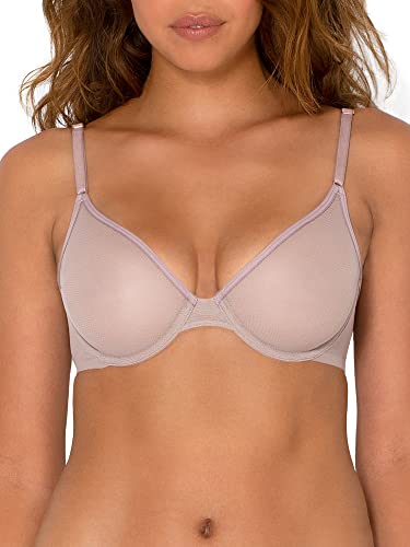 Smart & Sexy Damen Durchsichtiger Netz-Bügel Bügeln Demi BH, Rinde (Mesh), 90F von Smart & Sexy